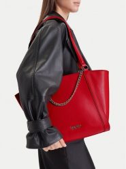 Nine West Torebka CEO-ADDISON-LH22281 Czerwony. Czerwone shopper bag Nine West, bez wzorów, bez dodatków. Za 229.99 zł.