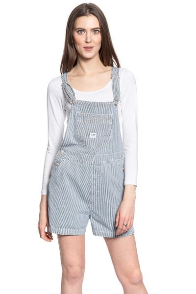 LEE BIB SHORT DAMSKIE OGRODNICZKI L30AIWLX 112106305. Kombinezony damskie Lee, l, bez wzorów, bez kołnierzyka, bez ramiączek. Za 159.99 zł.