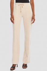 JUICY COUTURE Piaskowe damskie spodnie dresowe Del Ray Gold, Rozmiar S. Brązowe spodnie dresowe damskie Juicy Couture, s, bez wzorów, z dresówki. W wyprzedaży za 199.99 zł.