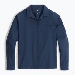 Koszula damska Royal Robbins Expedition III. Niebieskie koszule damskie ROYAL ROBBINS, bez wzorów, casualowe, bez kołnierzyka, bez ramiączek. Za 349.99 zł.