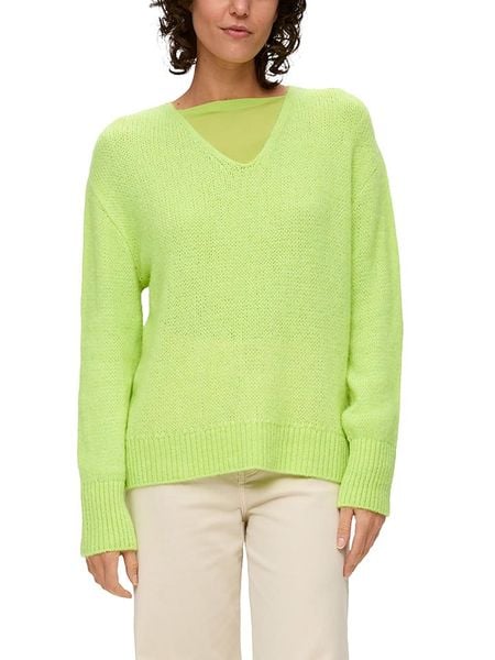 S.OLIVER RED LABEL Sweter w kolorze jasnozielonym rozmiar: 40. Zielone swetry klasyczne damskie s.Oliver RED LABEL, s, bez kołnierzyka. Za 65.54 zł.