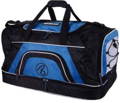 BRUBAKER Big Base - Torba sportowa 90L czarno-niebieska. Czarne torby sportowe X2, bez wzorów, z materiału, duże. Za 232.99 zł.