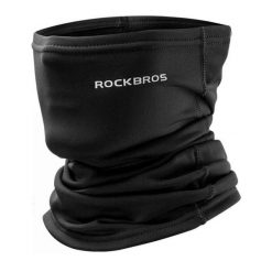 Maska/komin na twarz ROCKBROS LF7759-1 wiatroszczelna, oddychająca. Czarne kominy damskie ROCKBROS, bez wzorów, z materiału. Za 26.00 zł.