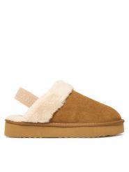 Pepe Jeans Kapcie Dissy Tape W PLS100001 Brązowy. Brązowe kapcie damskie Pepe Jeans, z jeansu. Za 249.99 zł.