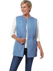 WITT WEIDEN Kamizelka pikowana w kolorze błękitnym rozmiar: 46. Niebieskie kamizelki damskie WITT WEIDEN, bez wzorów, bez kaptura. Za 48.28 zł.