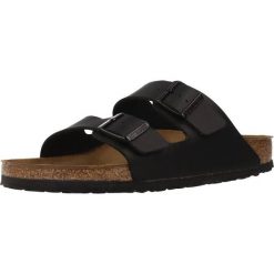 Klapki turystyczne uniseks Birkenstock Arizona 791. Czarne klapki damskie Birkenstock, bez wzorów, z materiału, bez obcasa, bez zapięcia. Za 296.10 zł.