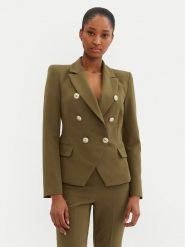Rinascimento Marynarka CFC0122865003 Khaki Regular Fit. Brązowe marynarki i żakiety damskie Rinascimento, xl, bez wzorów, z syntetyku. Za 449.99 zł.