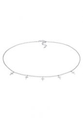Elli Damski naszyjnik Choker krzyż, waira, religia pozłacane srebro 925 Sterling Silver Naszyjniki 1 ct. Szare naszyjniki damskie Elli, pozłacane. Za 190.39 zł.