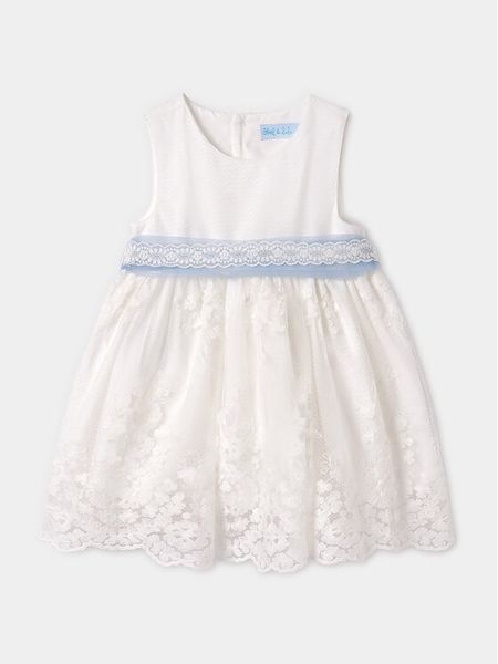 Abel & Lula Sukienka elegancka 5004 Écru Regular Fit. Sukienki dziewczęce Abel & Lula, bez wzorów, z syntetyku, bez ramiączek. Za 259.99 zł.