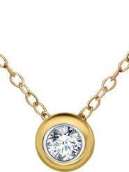 Vittoria Jewels Złoty naszyjnik z diamentem - dł. 40 cm rozmiar: onesize. Żółte naszyjniki damskie Vittoria Jewels, z diamentem, złote. Za 1,261.99 zł.