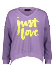 Miss goodlife Bluza "Just Love" w kolorze fioletowym rozmiar: XL. Różowe bluzy damskie miss goodlife, xl, bez wzorów, z bawełny, bez kaptura. Za 148.61 zł.