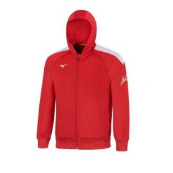 Kurtka z dresu Mizuno Team RB. Czerwone kurtki sportowe damskie Mizuno, l, bez wzorów, z dresówki, z kapturem. Za 197.50 zł.