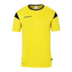 Koszulka Uhlsport Squad 27. Czarne bluzki damskie Uhlsport, bez wzorów, z dżerseju, sportowe, bez kołnierzyka, bez ramiączek. Za 122.50 zł.