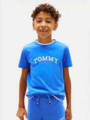 Tommy Hilfiger T-Shirt KB0KB10263 Niebieski Regular Fit. Niebieskie t-shirty i koszulki chłopięce Tommy Hilfiger, bez wzorów, z bawełny, bez kołnierzyka, bez ramiączek. Za 89.99 zł.