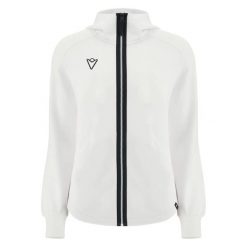 Damska bluza z kapturem full zip Macron Orosei. Białe bluzy damskie Macron, bez wzorów, z kapturem. Za 456.00 zł.