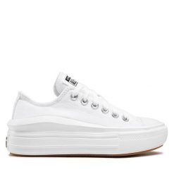 Trampki Converse. Białe trampki damskie Converse, bez wzorów, bez zapięcia. Za 309.99 zł.
