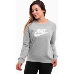 Bluza sportowa damska Nike Essentials Crew FLC HBR. Szare bluzy damskie Nike, bez wzorów, bez kaptura. Za 215.61 zł.