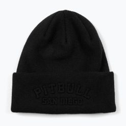 Czapka zimowa Pitbull Beanie Pitbull Sd Wendell. Czarne czapki damskie PITBULL, na zimę, bez wzorów, z dzianiny. Za 73.99 zł.