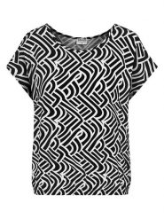 Sublevel Koszulka w kolorze czarno-białym rozmiar: M. Białe koszulki damskie Sublevel, m, bez wzorów, bez kołnierzyka, bez ramiączek. Za 43.99 zł.