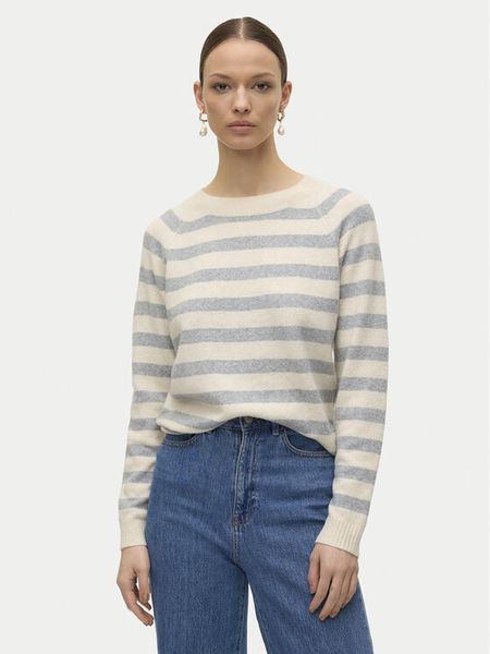 Vero Moda Sweter Doffy 10201022 Beżowy Regular Fit. Brązowe swetry klasyczne damskie Vero Moda, m, z syntetyku, bez kołnierzyka. Za 69.99 zł.