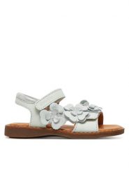 Froddo Sandały Lore Flos G3150272 M Biały. Białe sandały dziewczęce Froddo, ze skóry, bez obcasa, bez zapięcia. Za 219.99 zł.