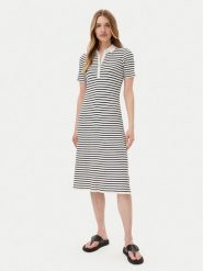 Gant Sukienka dzianinowa 4502085 Biały Slim Fit. Białe sukienki damskie Gant, bez wzorów, z bawełny, bez ramiączek. Za 489.99 zł.