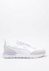 Damskie trampki na co dzień Puma R22 Beżowy. Brązowe trampki damskie Puma, bez wzorów, z materiału, bez zapięcia. Za 338.80 zł.