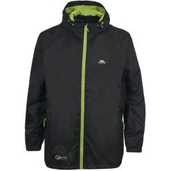 Kurtka Wodoodporna Unisex Dla Dorosłych Qikpac. Czarne kurtki damskie Trespass, na wiosnę, xs, bez wzorów, z materiału, z kapturem. Za 343.99 zł.