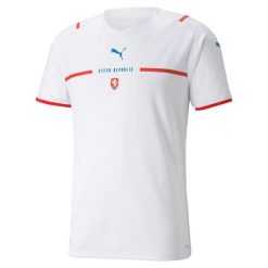 Biała koszulka piłkarska Puma Czech Republic Facr 2xl. Białe koszulki sportowe damskie Puma, xl, bez wzorów, z poliesteru, bez ramiączek, do piłki nożnej. Za 339.99 zł.
