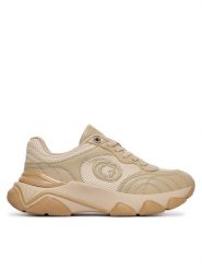 Guess Sneakersy FLFMRZ ELE12 Brązowy. Brązowe obuwie sportowe damskie Guess, z materiału, bez zapięcia. Za 309.99 zł.