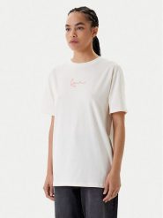 Karl Kani T-Shirt Signature Cherry Print PD00005460 Biały Oversize. Białe t-shirty damskie Karl Kani, s, bez wzorów, z bawełny, bez kołnierzyka. Za 89.99 zł.