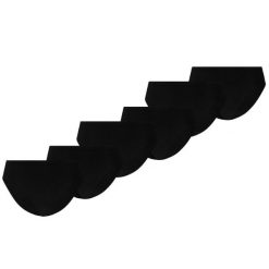 Figi damskie Microfiber 6-pak czarne. Czarne figi Puma, bez wzorów, z elastanu. Za 286.22 zł.