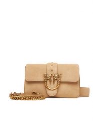 PINKO Torebka Love One Mini Slouchy Fl PE 25 PLTT 104340 A2CC Beżowy. Brązowe torebki klasyczne damskie Pinko, ze skóry, bez dodatków. Za 929.99 zł.