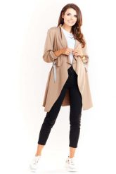Beżowa Dzianinowa Bluza - Narzutka. Brązowe bluzy damskie Infinite You, l, bez wzorów, z bawełny, bez kaptura. Za 194.90 zł.