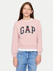 Gap Bluza 628718-00 Różowy Regular Fit. Czerwone bluzy dziewczęce GAP, bez wzorów, z bawełny, bez ramiączek, bez kaptura. Za 129.99 zł.