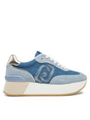 Liu Jo Sneakersy BA5035 PX079 Niebieski. Niebieskie obuwie sportowe damskie Liu Jo, z materiału, bez zapięcia. Za 419.99 zł.