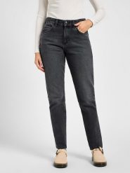 Lee Dżinsy - Tapered fit - w kolorze czarnym rozmiar: W31/L31. Czarne jeansy damskie Lee, z podwyższonym stanem. Za 114.17 zł.