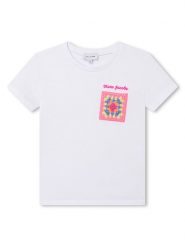 Marc Jacobs T-Shirt W15656 S Biały Regular Fit. Białe koszulki i t-shirty dziewczęce Marc Jacobs, bez wzorów, z bawełny, bez kołnierzyka, bez ramiączek. Za 319.99 zł.
