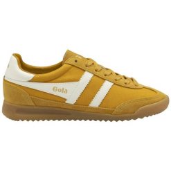Sznurowane trampki damskie Gola Topspin. Białe trampki damskie Gola, bez wzorów, bez zapięcia. Za 427.50 zł.