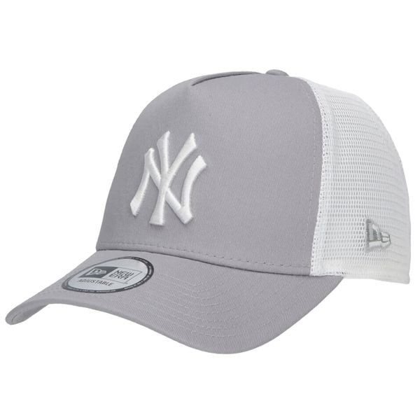 Czapka Trucker New Era MLB New York Yankees. Szare czapki damskie New Era, bez wzorów, z bawełny. Za 139.99 zł.