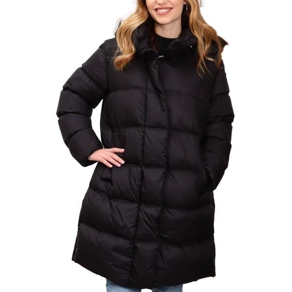Kurtka GEOX W TAHINA LONG JKT Niebieski. Niebieskie kurtki damskie Geox, bez wzorów, z tkaniny, bez kaptura. Za 769.99 zł.