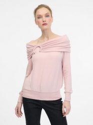 Orsay Sweter w kolorze jasnoróżowym rozmiar: L. Różowe swetry klasyczne damskie Orsay, l, bez kołnierzyka. Za 53.91 zł.