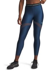 Under Armour Legginsy sportowe "HeatGear Mesh" w kolorze granatowym rozmiar: S. Niebieskie legginsy damskie Under Armour, s, bez wzorów, z materiału. Za 114.95 zł.