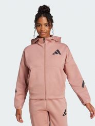 Adidas Bluza "Z.N.E." w kolorze jasnoróżowym rozmiar: S. Różowe bluzy damskie Adidas, s, bez wzorów, bez kaptura. Za 174.95 zł.