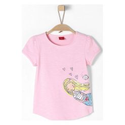 S.Oliver T-Shirt Dziewczęcy 104 - 110 Różowy. Czerwone koszulki i t-shirty dziewczęce S.Oliver. Za 65.00 zł.
