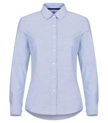 Clique koszula Oxford damska długi rękaw 100% bawełna - royal blue. Niebieskie koszule damskie CLIQUE, l, bez wzorów, z bawełny, bez kołnierzyka, bez ramiączek. Za 228.33 zł.