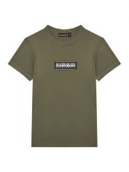 Napapijri T-Shirt S-Chamois NP0A4HYL D Zielony Regular Fit. Zielone t-shirty i koszulki chłopięce Napapijri, bez wzorów, z bawełny, bez kołnierzyka, bez ramiączek. Za 109.99 zł.