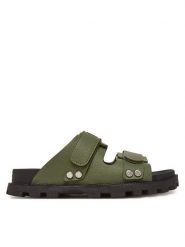 Hunter Klapki HFRU0004251 Zielony. Zielone klapki damskie Hunter, bez wzorów, z tworzywa sztucznego, bez obcasa, bez zapięcia. Za 199.99 zł.