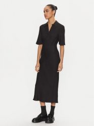 Calvin Klein Sukienka codzienna K20K207867 Czarny Regular Fit. Czarne sukienki damskie Calvin Klein, bez wzorów, z wiskozy, bez ramiączek. Za 579.99 zł.