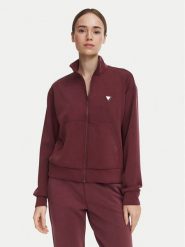 Guess Bluza V6YQ17 K4313 Bordowy Regular Fit. Czerwone bluzy damskie Guess, m, z aplikacjami, z syntetyku, bez kaptura. Za 394.99 zł.